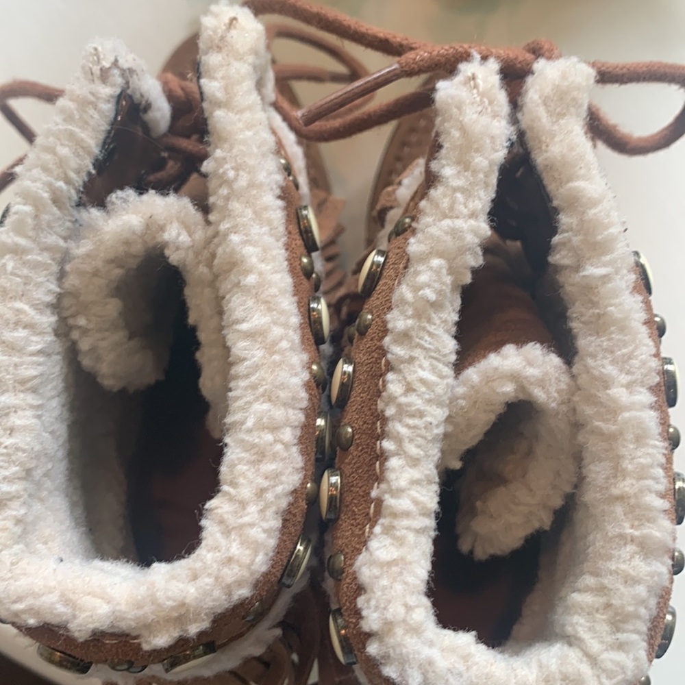 Sz 6 suede sam Eldernan wedges - Picture 5 of 11